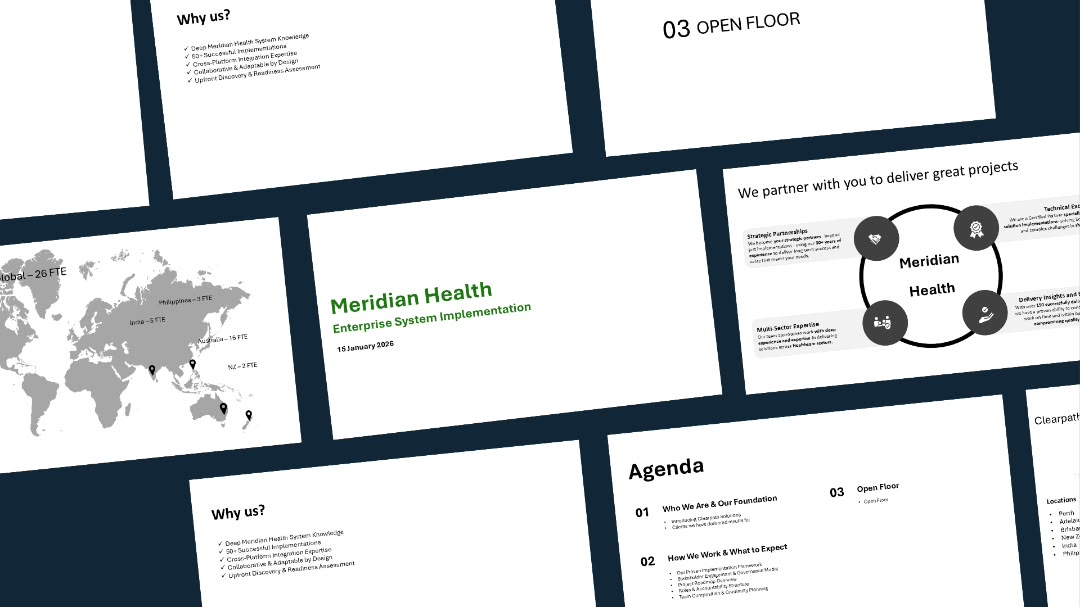 Presentation slide mockup 1